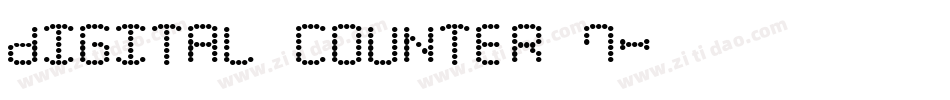Digital Counter 7字体转换